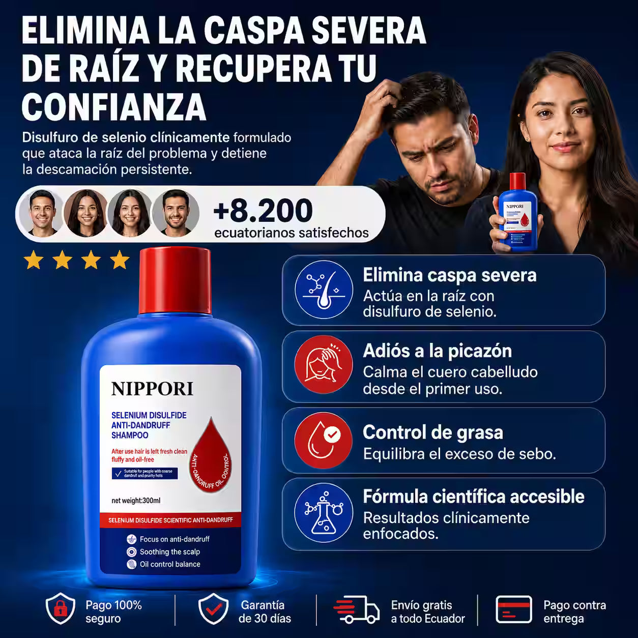 Nippori™ Shampoo | Ayuda a Reducir la Caspa y la Picazón